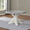 Steve Silver Canova Round Gray Marble Dining Table