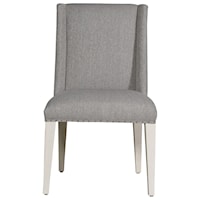 Contemporary Upholstered  Dining Chair with Nail-Head Trim