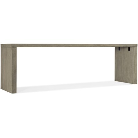 Casual Rectangular Desk with 2 End Panels