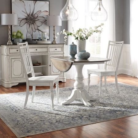 3-Piece Drop Leaf Table Set