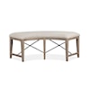 Magnussen Home Paxton Place Dining Upholstered Curved Bench 