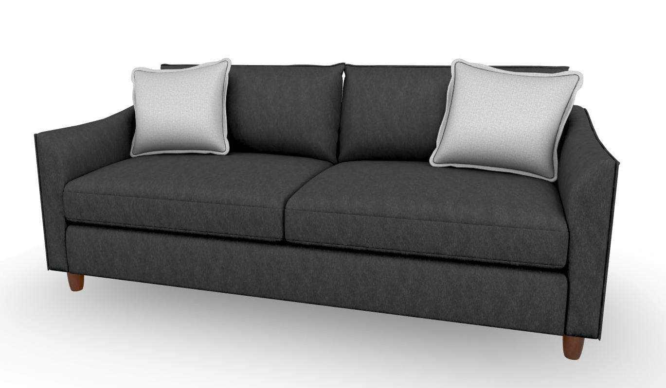 Best Home Furnishings Kimantha S48R 22253D Contemporary Stationary Sofa with Throw Pillows