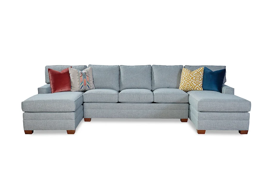 2062 5-Seat Sectional Sofa with Chaises by Geoffrey Alexander at Sprintz Furniture