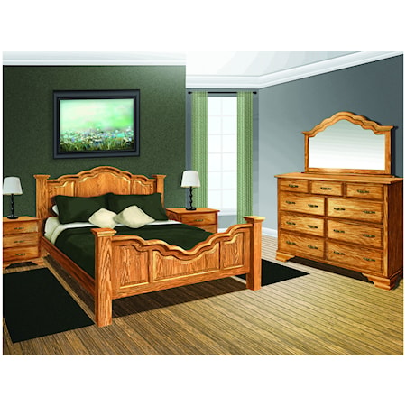 Queen 5-Piece Panel Bed Bedroom Set