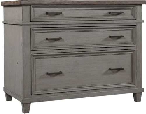 Farmhouse Lateral File Cabinet with Removable Dividers and Locking File Drawers