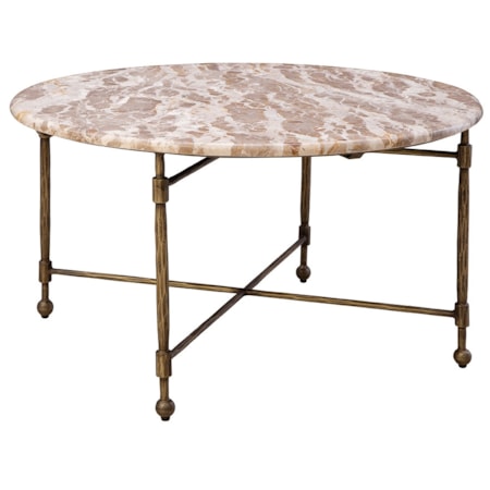 Coffee Table with Marble Top