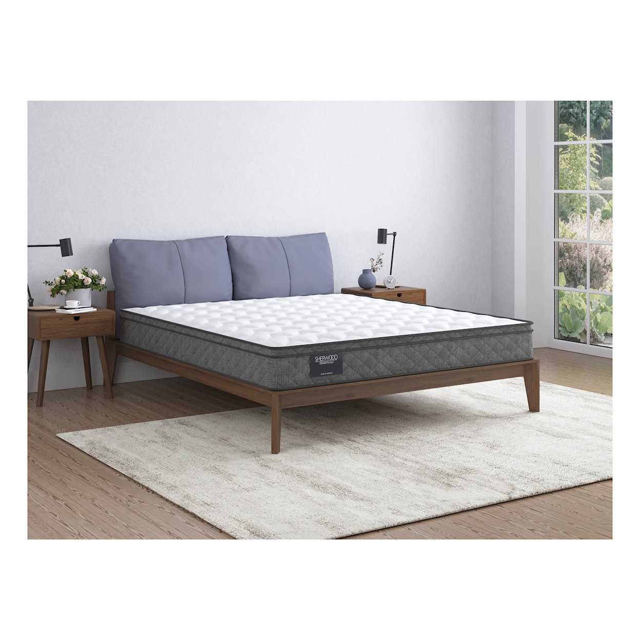 Sherwood Bedding Safehaven Medium Euro Top King Medium Mattress