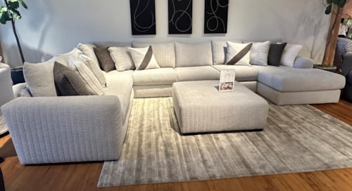 Contemporary 3-Piece Sectional Sofa with Right Facing Chaise
