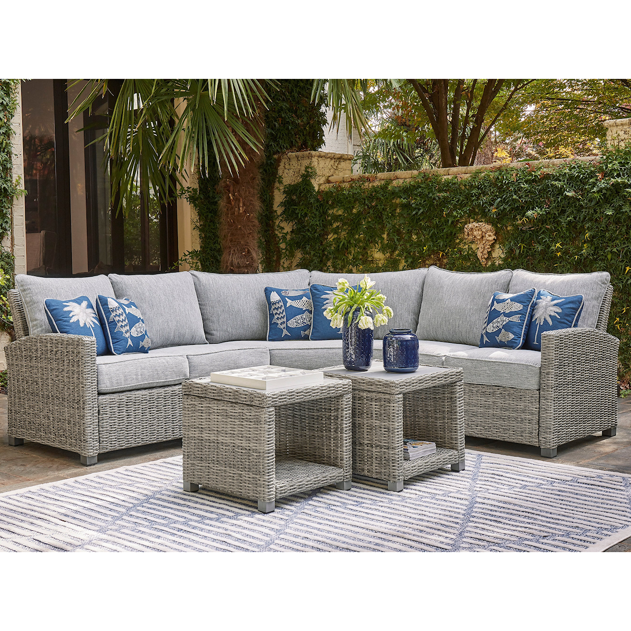 Signature Design by Ashley Naples Beach 3-Piece Sectional