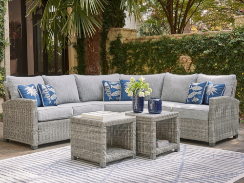 Casual All-Weather Resin Wicker 3-Piece Sectional