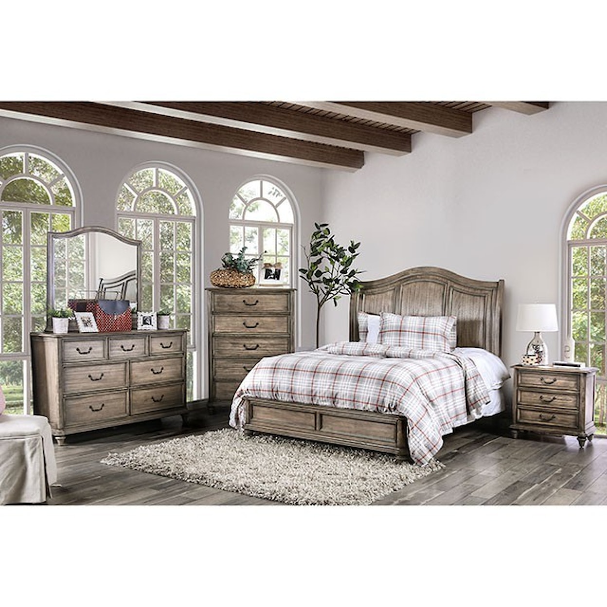 Furniture of America Belgrade Queen Bedroom Group 