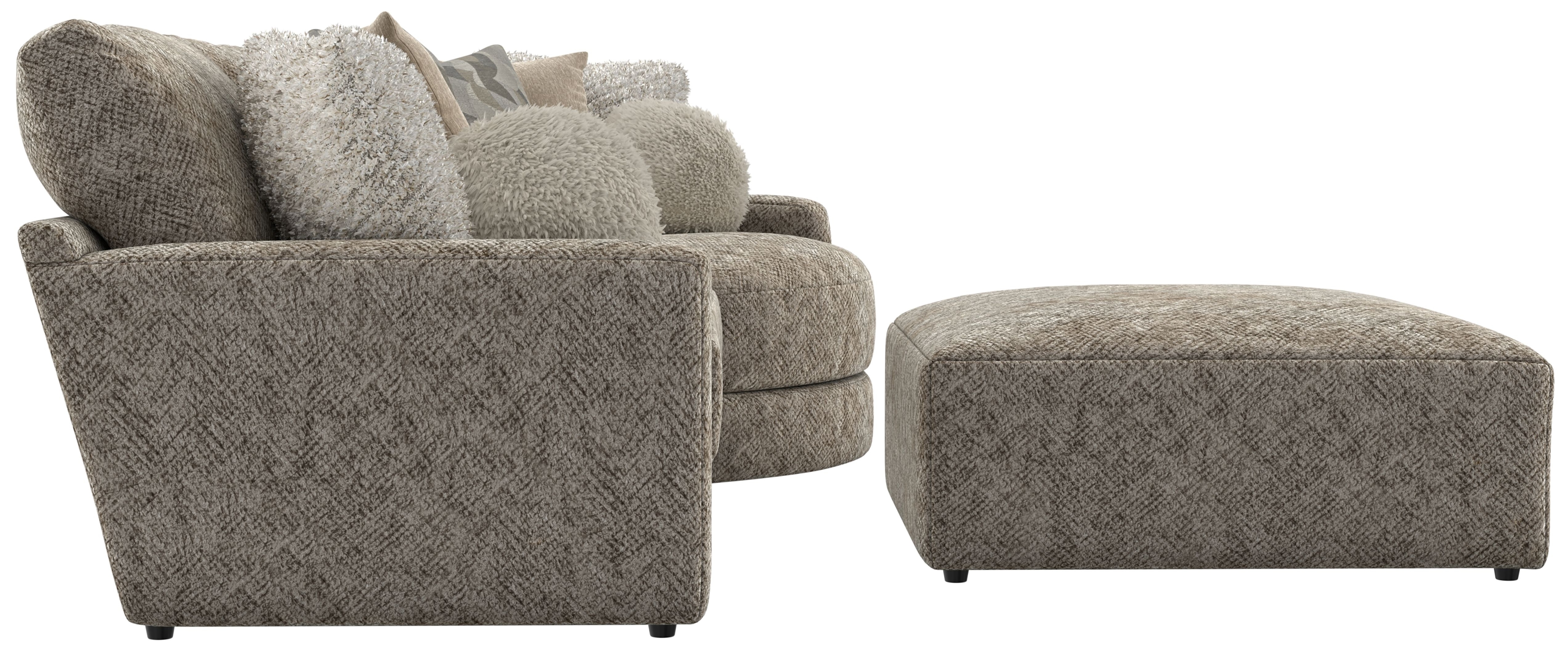 Jackson Furniture Turner 3-Piece Sectional Sofa with Cocktail Ottoman