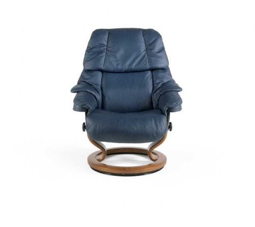 Small Reclining Chair with Classic Base