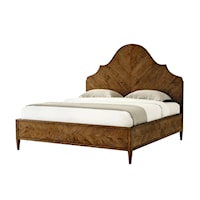 Transitional Arched Queen Bed