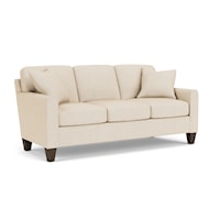 Contemporary Sofa with Mailbox Arms