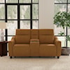 Flexsteel Walter Power Reclining Console Loveseat