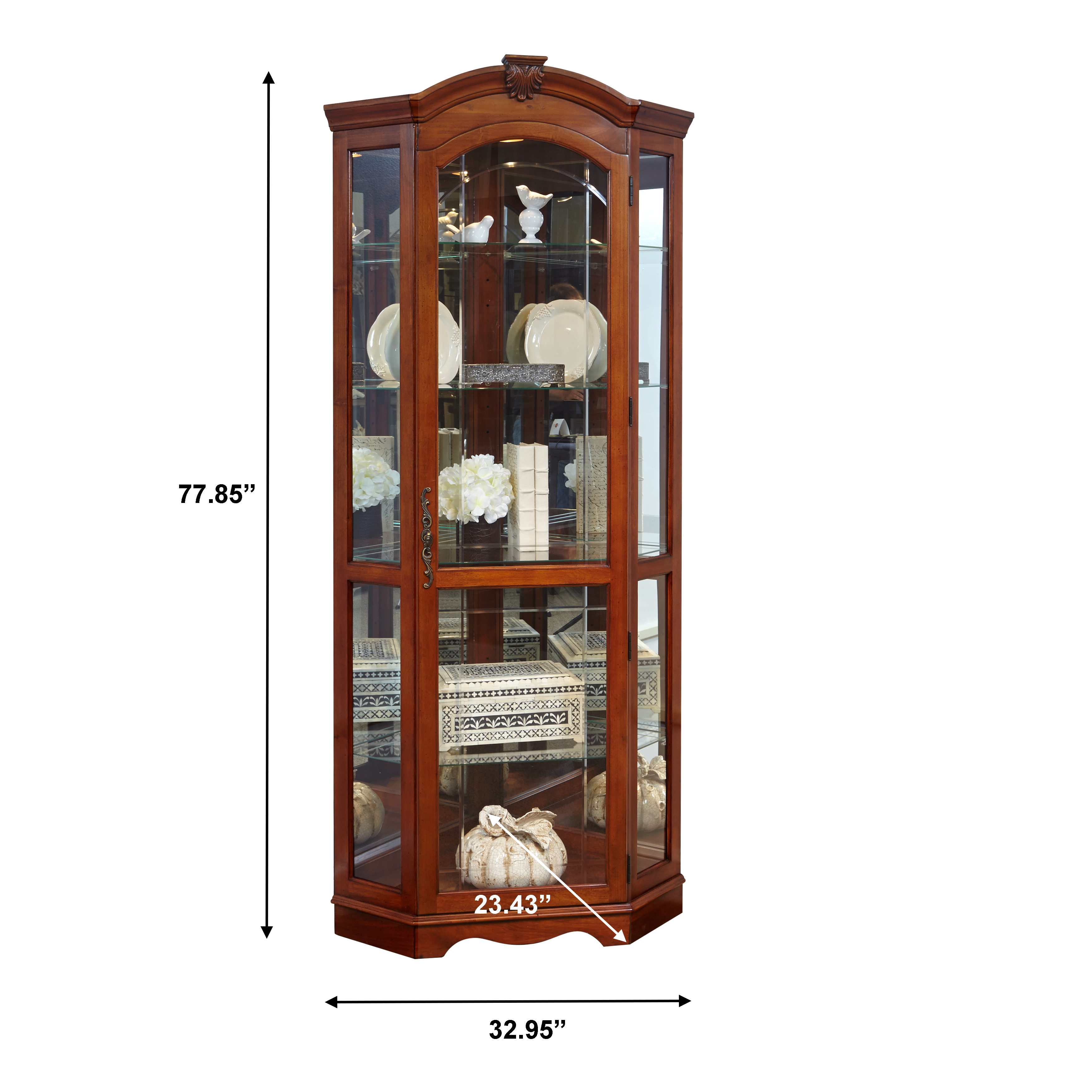Pulaski Furniture Curios Corner Curio Cabinet