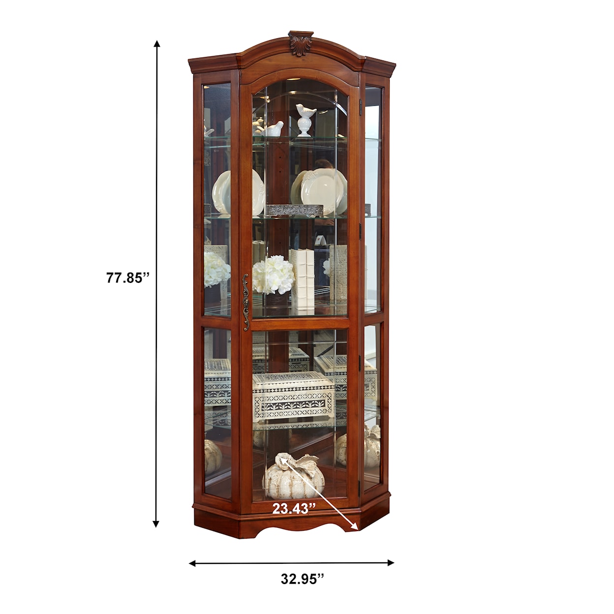 Pulaski Furniture Curios Corner Curio Cabinet