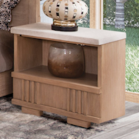Urban Modern 1-Drawer Nightstand with Built-In Light