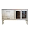 International Furniture Direct Rock Valley 3 Drawer and 2 Doors Console