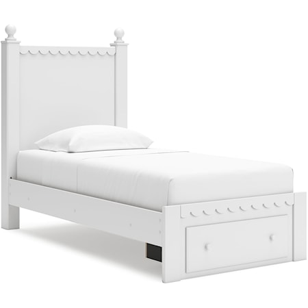 Twin Panel Storage Bed