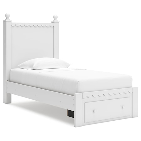 Twin Panel Storage Bed