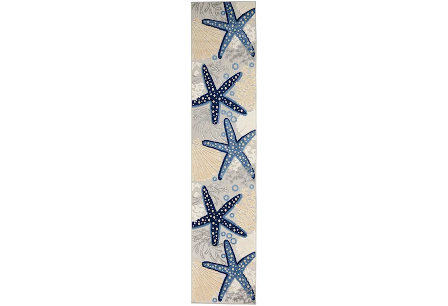 Aloha 2'3" x 12'  Rug by Nourison at Home Collections Furniture