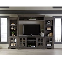 Traditional Wall Unit with Piers and Bridge