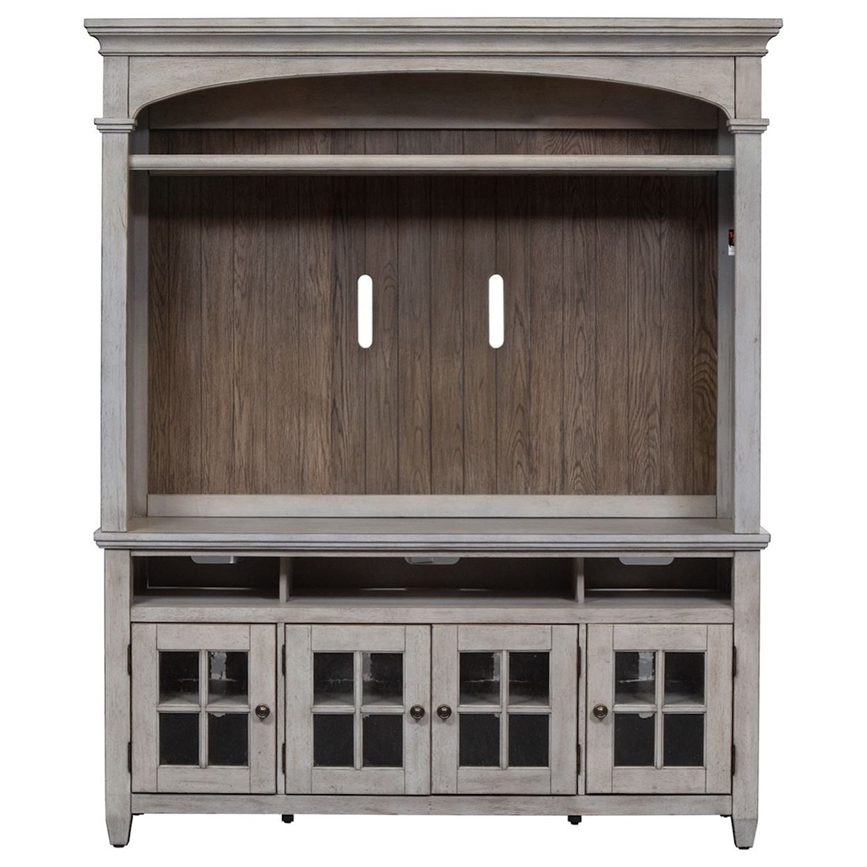Liberty Furniture Heartland Entertainment Stand and Hutch