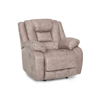 Casual Power Rocker Recliner with Power Headrest  & USB Ports