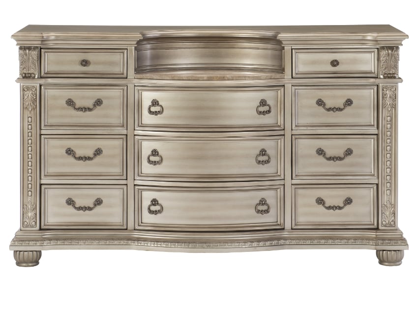 4-Piece Queen Upholstered Sleigh Bedroom Set