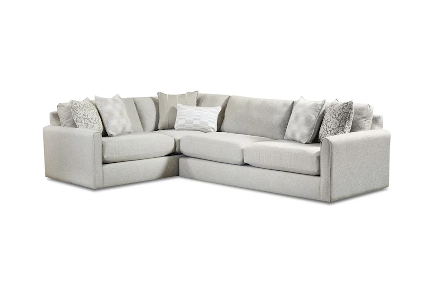7000 MISSIONARY RAFFIA 2-Piece Sectional by Fusion Furniture at Rooms and Rest