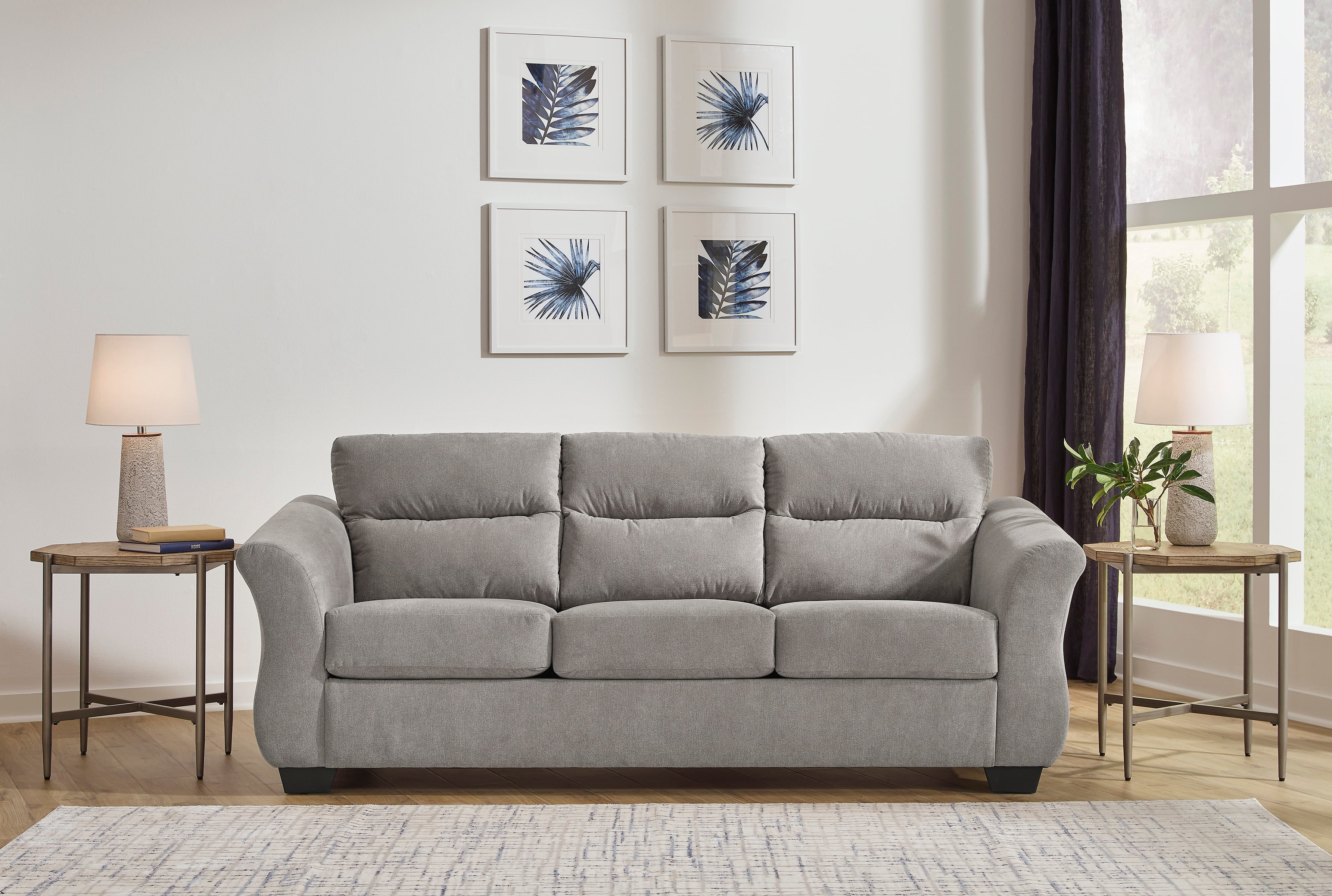 StyleLine Miravel 4620639 Contemporary Queen Sofa Sleeper with Flare