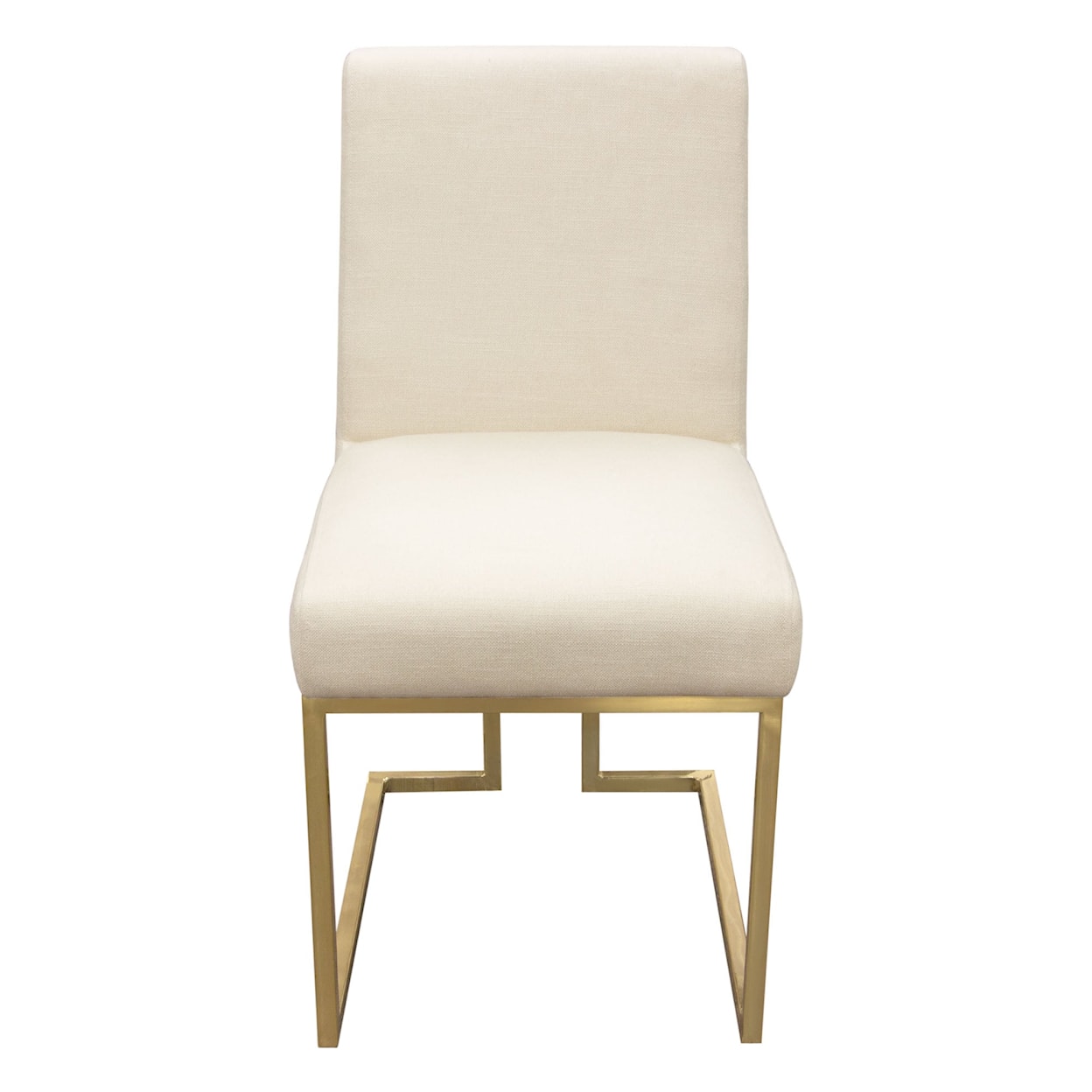 Diamond Sofa Furniture Skyline Set of 2 Dining Chairs in Cream Fabric