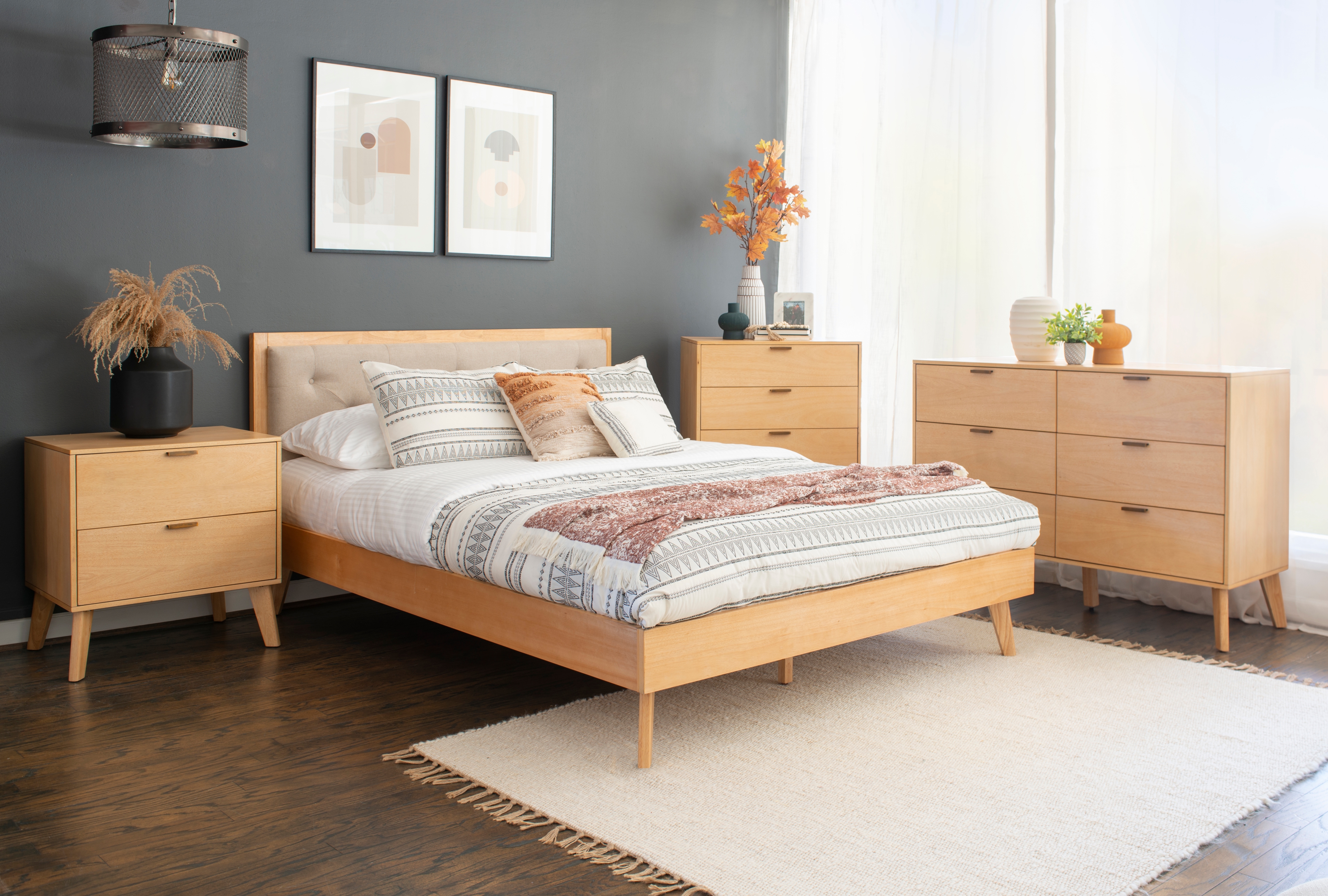 Linon Reid 2-Drawer Nightstand