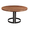 Moe's Home Collection Bent Bent Round Dining Table 54" Smoked