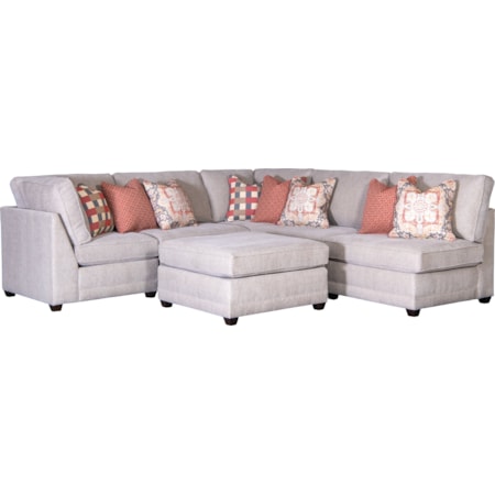 L Shaped Sectional with Ottoman