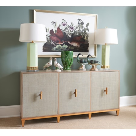 Umbria Footed Vase - Green