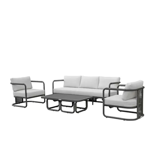 Outdoor 4-pc. Modern Coastal Conversation Set