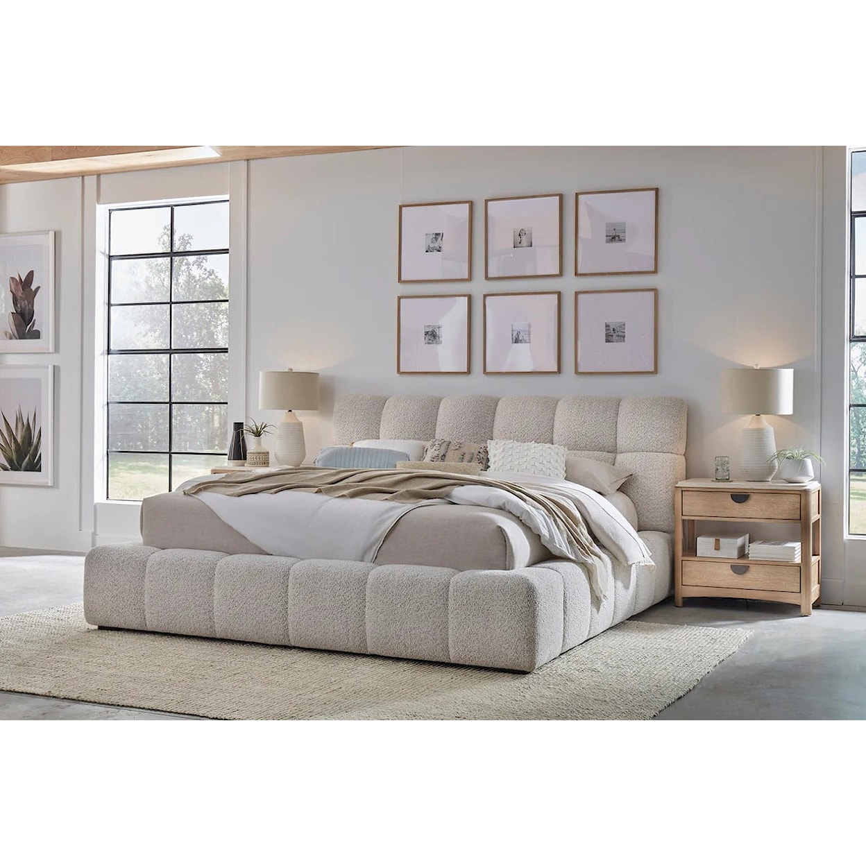 Paramount Living Escape Queen Upholstered Panel Bed
