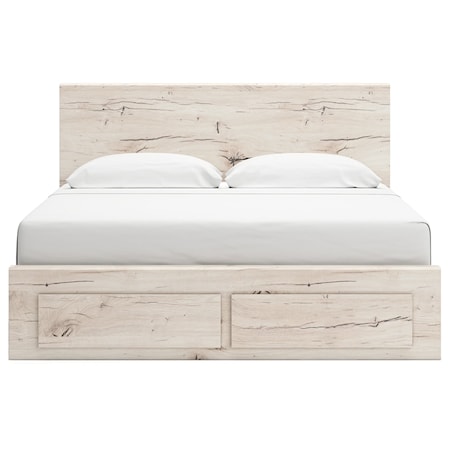 King Panel Storage Bed