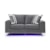 Global Furniture 98 Contemporary Loveseat with LED Lighting and USB Port 