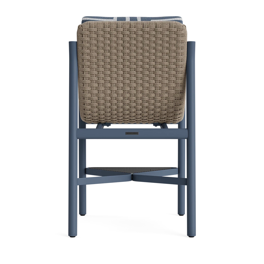 Brown Jordan Oliver Modern Cushioned Woven Counter Chair
