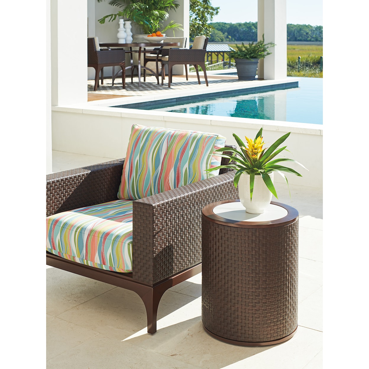 Tommy Bahama Outdoor Living Abaco Round Accent Table