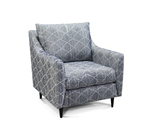 Mid-Century Modern Accent Chair with Tapered Legs