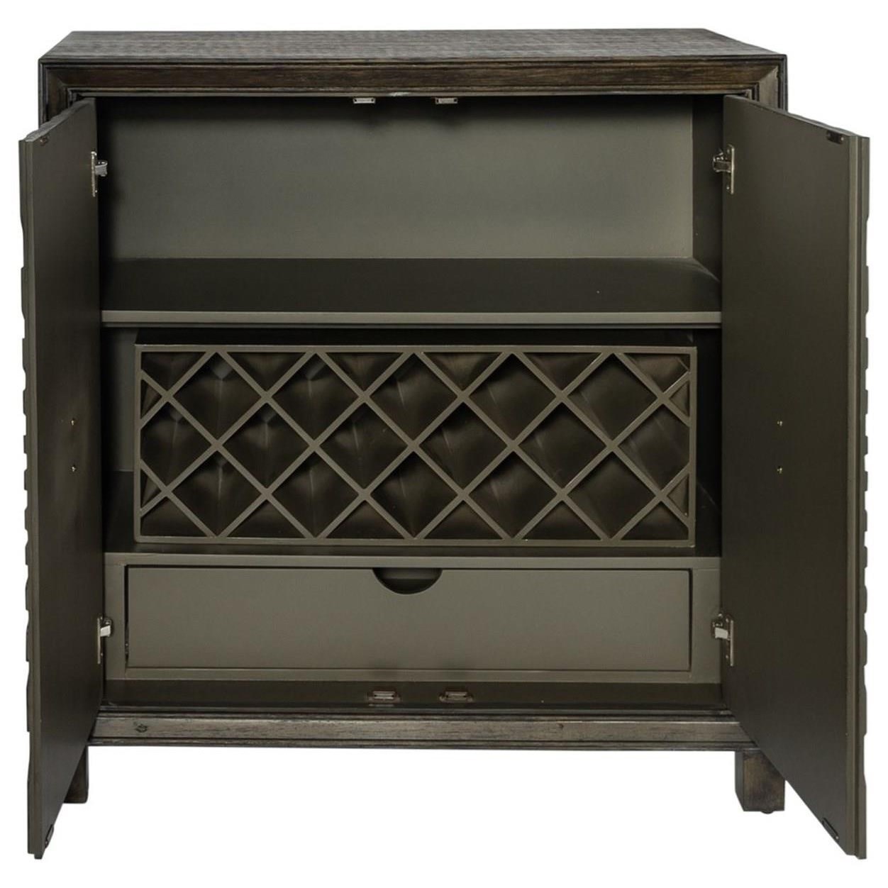 2-Door Wine Accent Cabinet