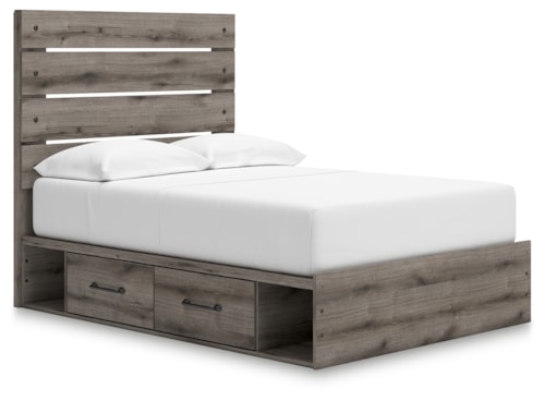 Full Panel Bed With Storage