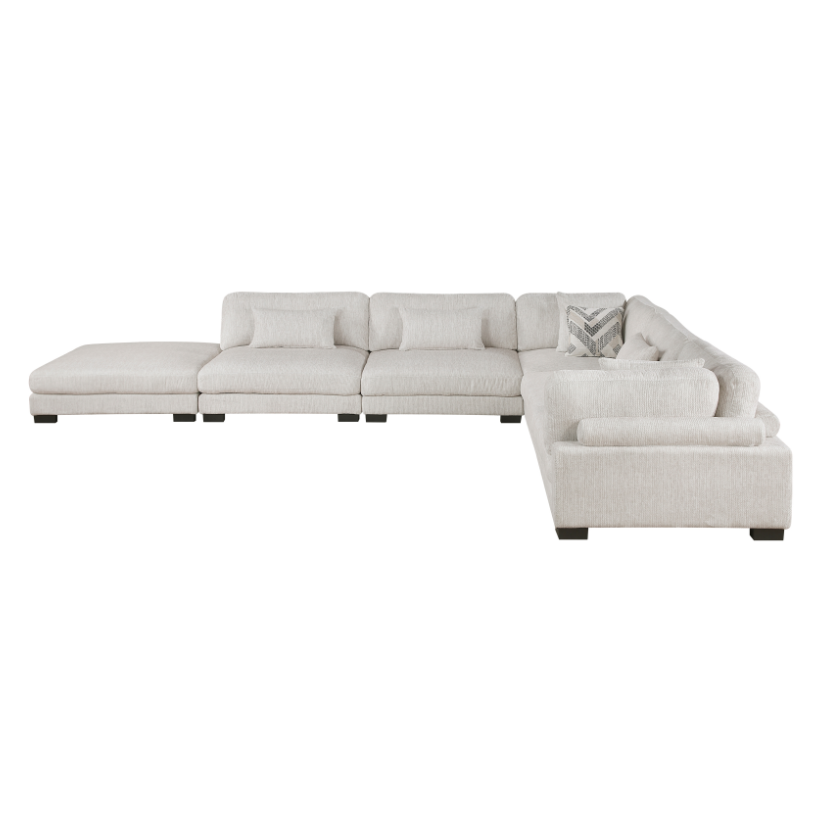 6-Piece Sectional Sofa with Ottoman