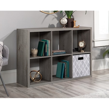 Transitional 6-Cubby Organizer Bookcase