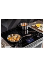 GE Appliances Ranges 5.0 cu. Ft. Free Standing Electric Self Cleaning Range, Hi - Lo Broil, Dual Bake Element, Storage Drawer